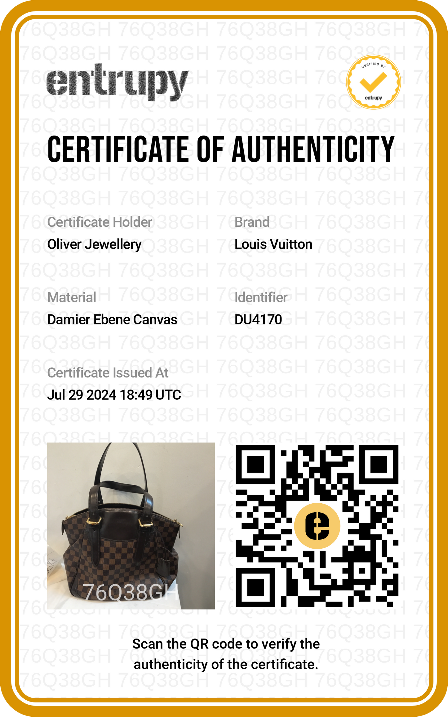 Louis Vuitton Damier Ebene Verona MM