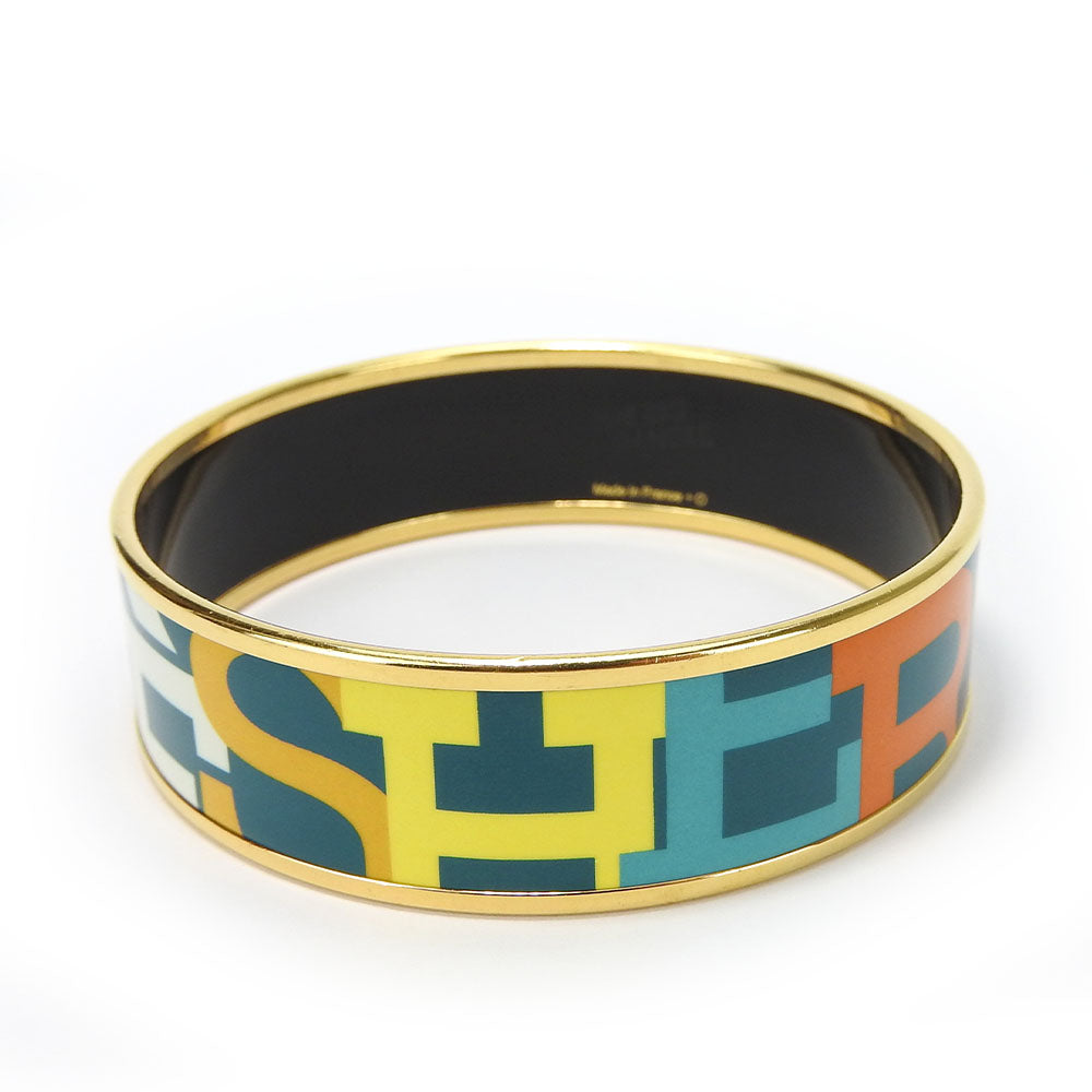 HERMES bracelet Enamel, Metal Green type Emile Women