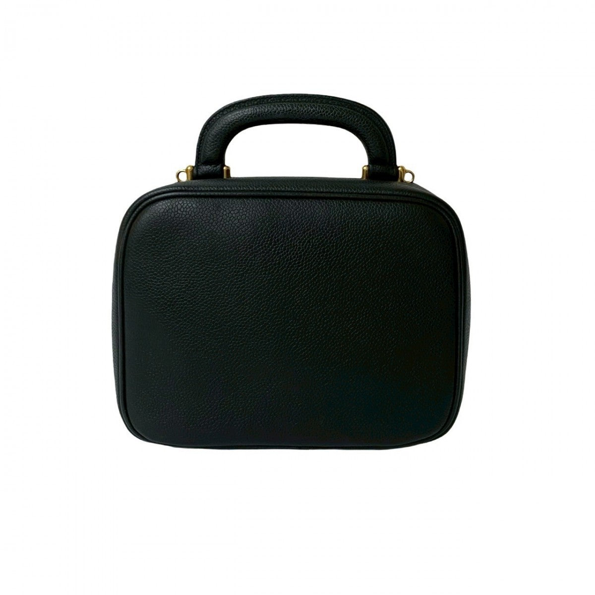 CHANEL Shoulder Bag Matt caviar skin black