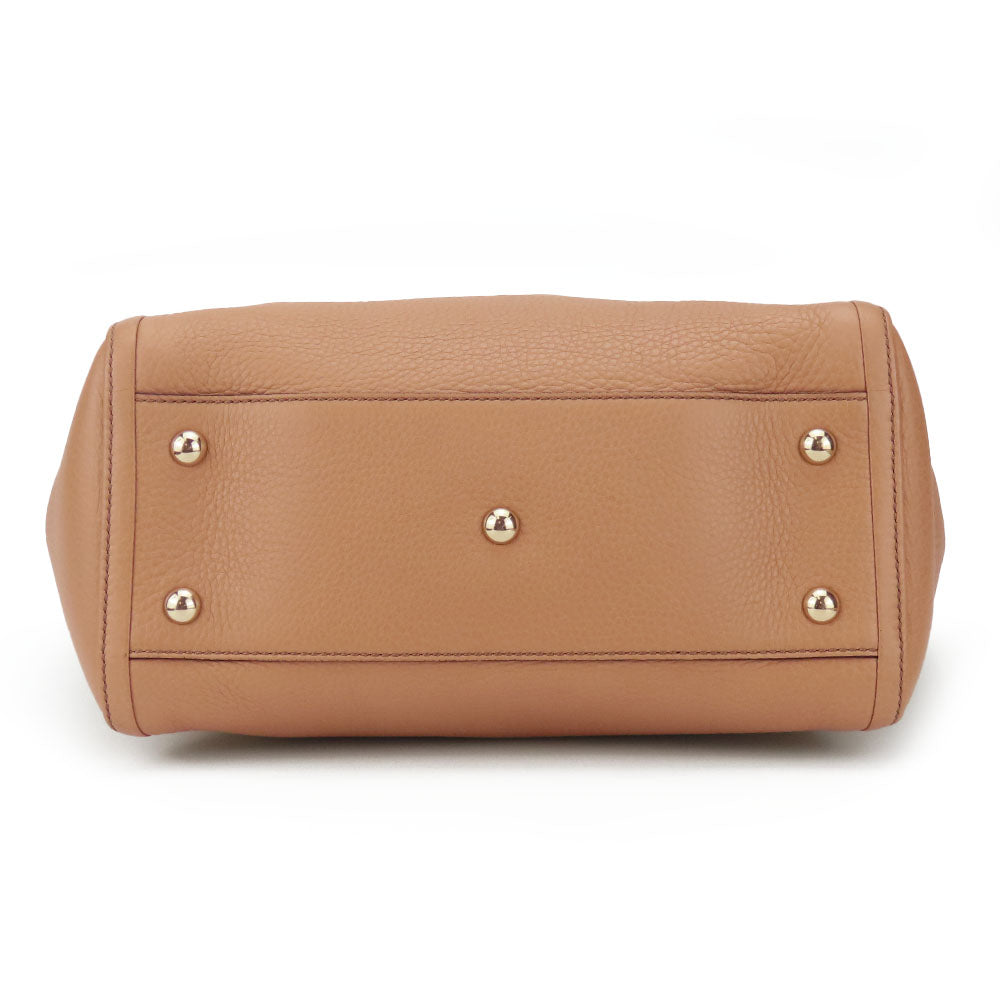 GUCCI Handbag 369176 leather beige Interlocking Soho