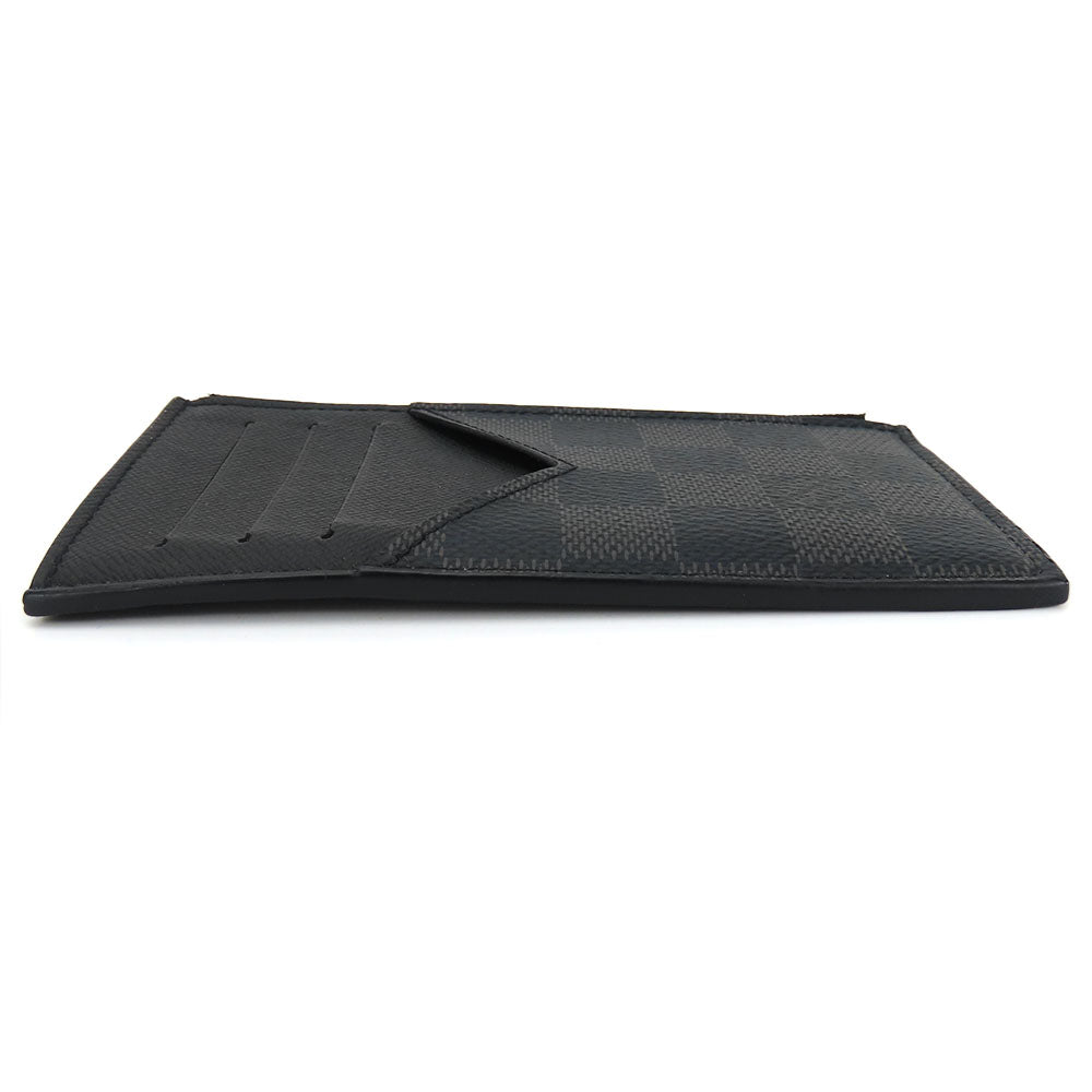 LOUIS VUITTON Card Case N64038 Damier Grafitte black Coin card holder mens
