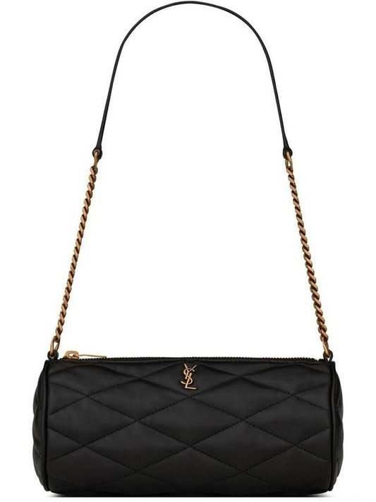 Luxury Saint Laurent Trending 2025 Tube Quilting Small Shoulder Bag Black