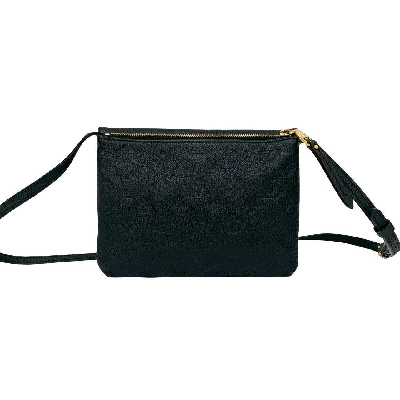 LOUIS VUITTON Shoulder Bag leather black Monogram Unplant Twice