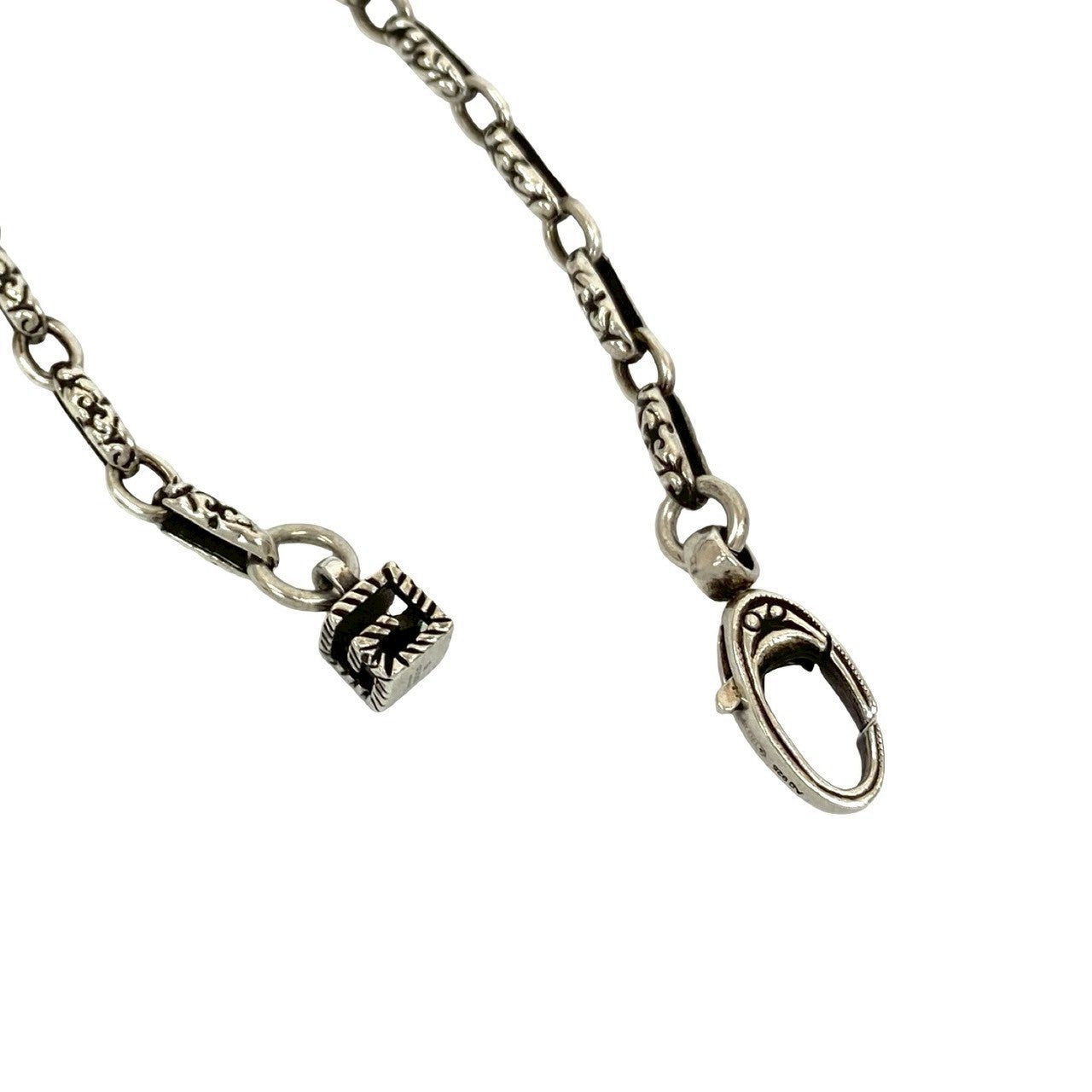 GUCCI bracelet Silver925 Silver Arabesque G Cube Square Bracelet