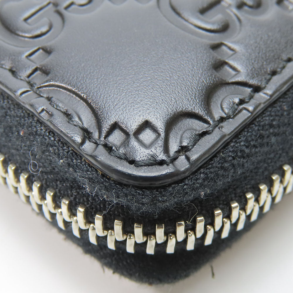 GUCCI Long Wallet Purse 473928 Guccisima black