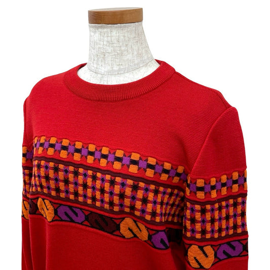 YVES SAINT LAURENT sweater wool Red M
