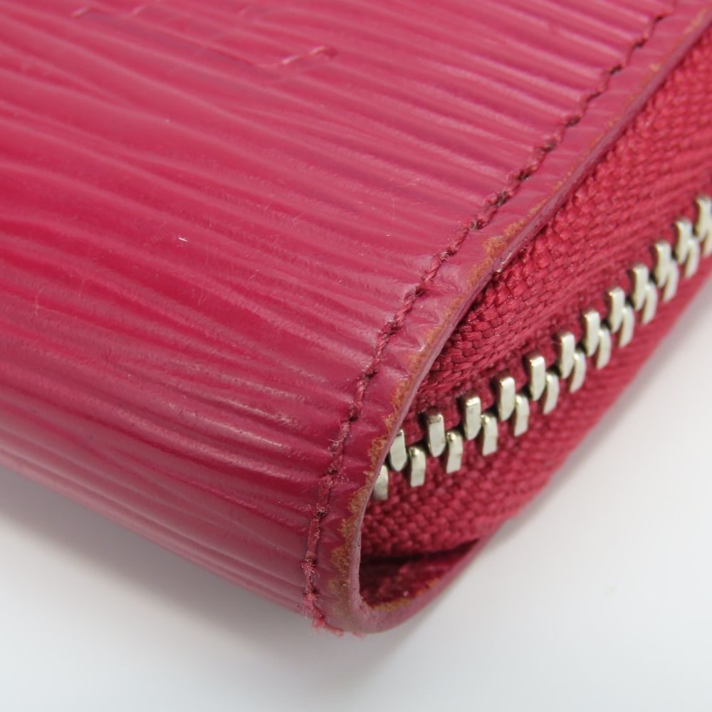 LOUIS VUITTON Long Wallet Purse M61858 Epi Leather Fuchsia Zippy wallet Women