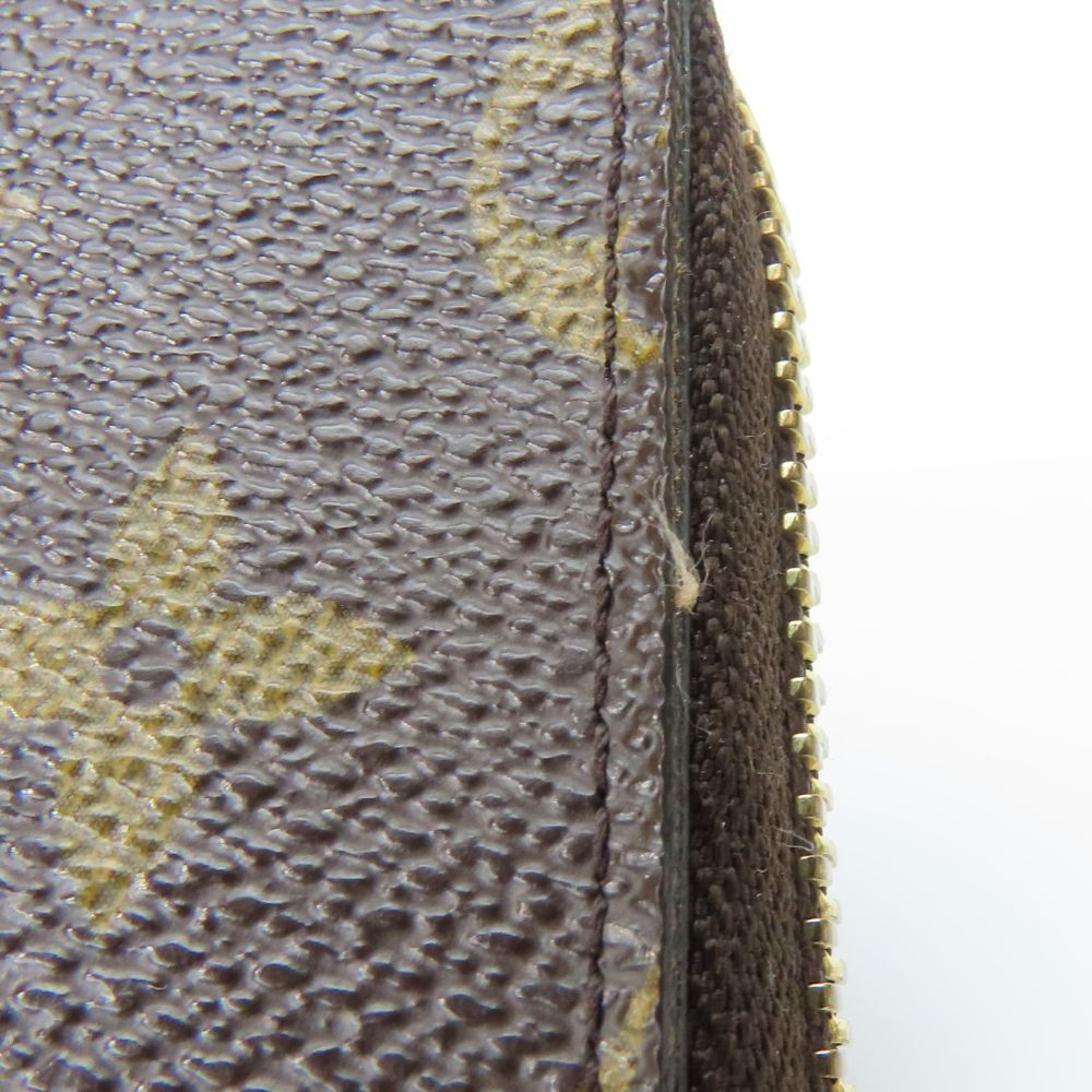 LOUIS VUITTON Bifold Wallet M61440 Monogram Brown Zippy Compact Wallet Women