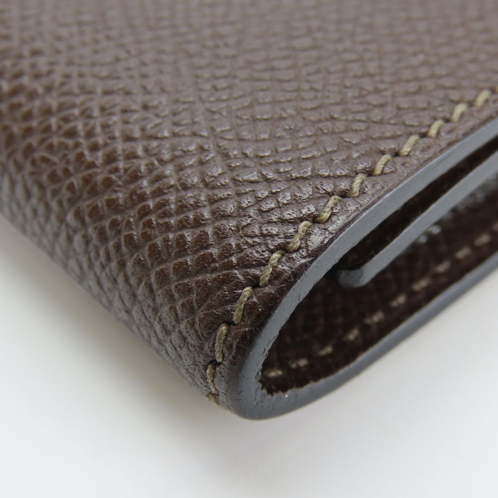 HERMES Key case Key holder Epsom Dark brown Bean unisex(Unisex)