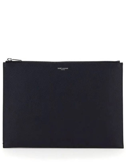 Luxury Saint Laurent Trending 2025 Classic Tablet Clutch Bag Black