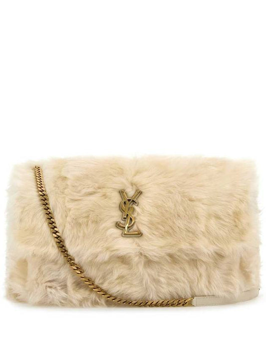 Luxury Saint Laurent Trending 2025 Niki Oversized Shearling Shoulder Bag Polaire