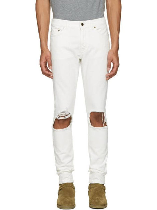 Luxury Saint Laurent Trending 2025 Moufa Skinny Jean White