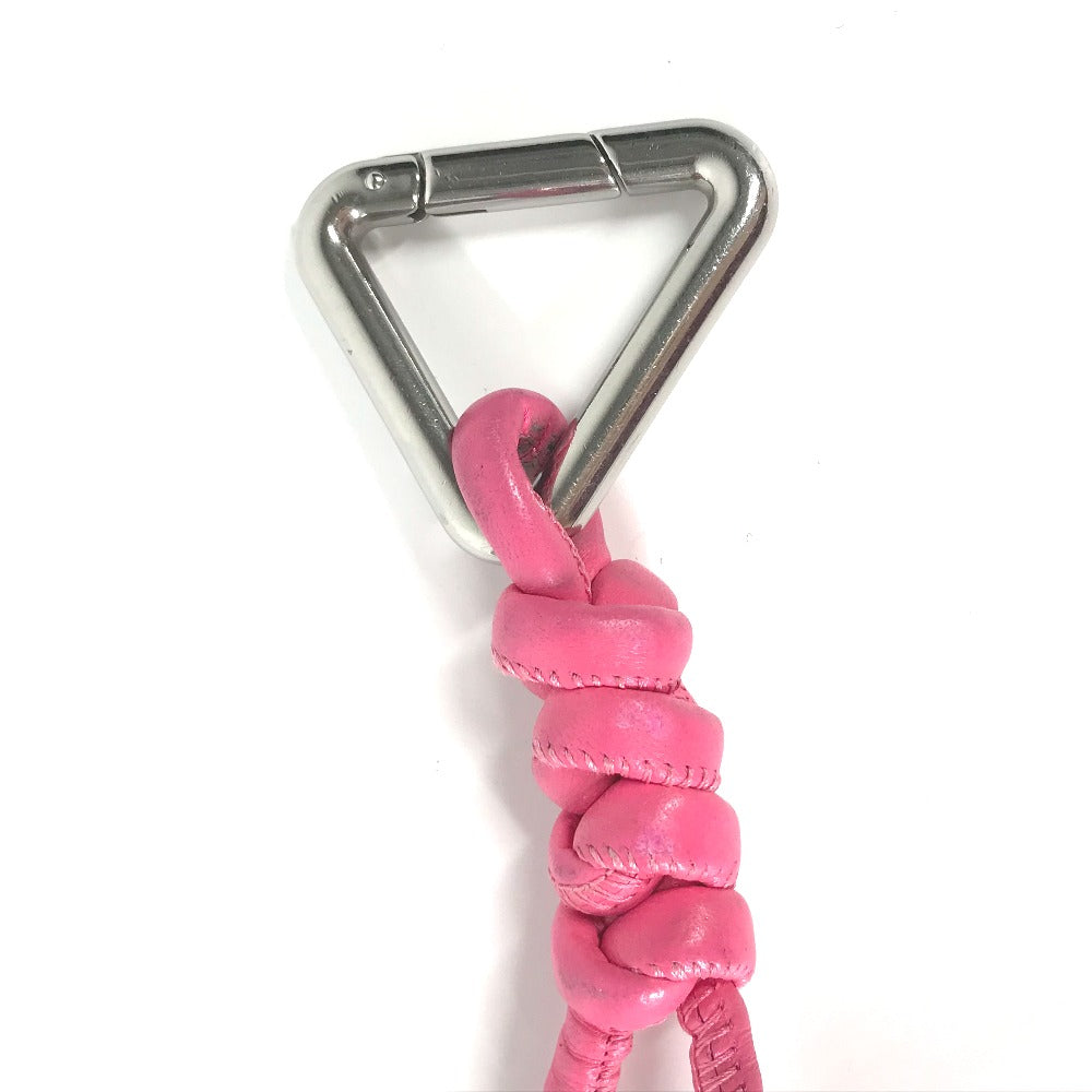 BOTTEGAVENETA key ring leather pink Triangle Women