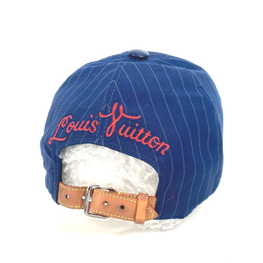 LOUIS VUITTON cap M7007M cotton Navy LV Varsity Newsboy Cap