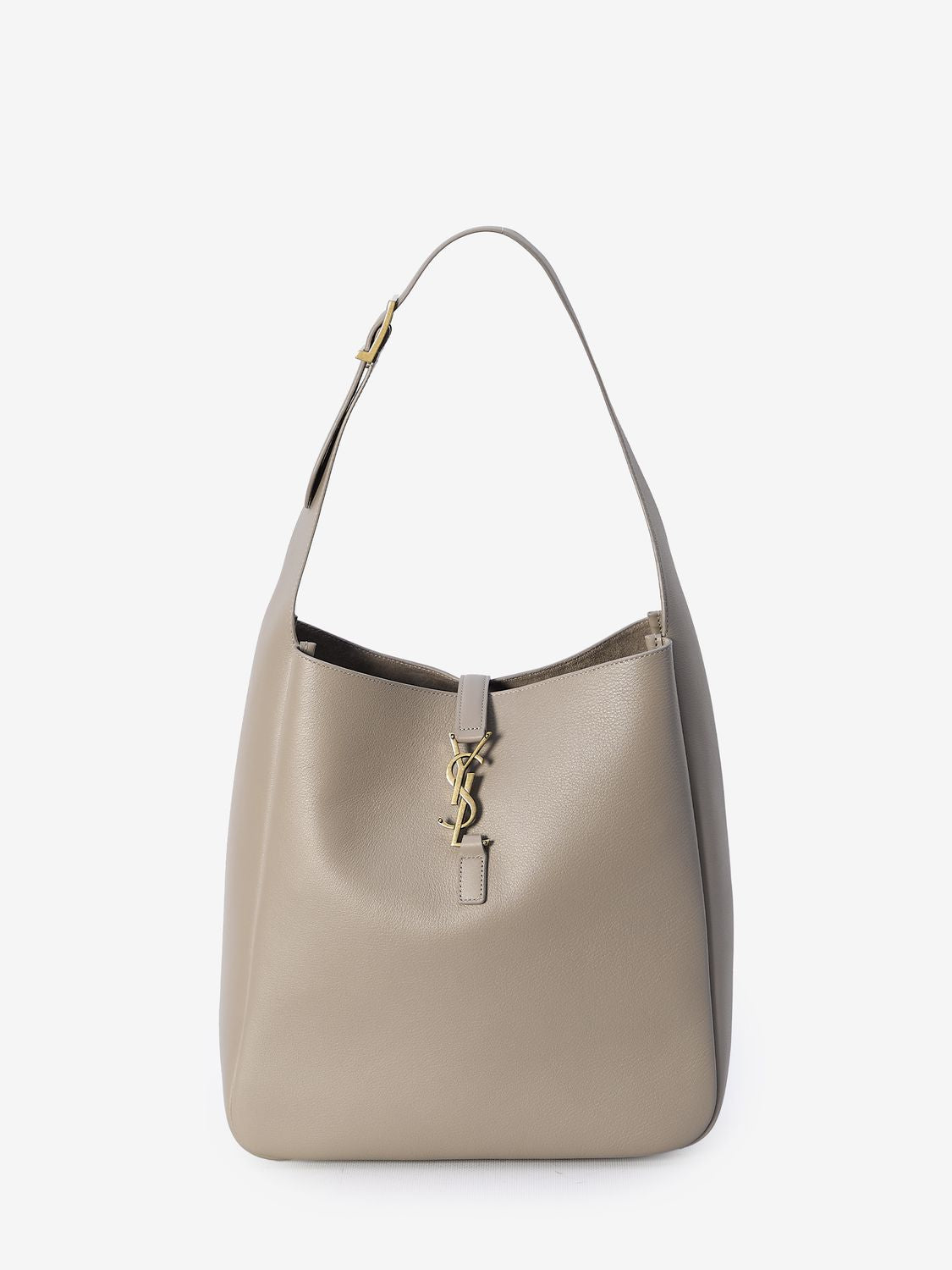 Luxury Saint Laurent Trending 2025 Women's Large Le 5 Ã 7 Dusty Leather Bag in Grey | 753837AAAUQ