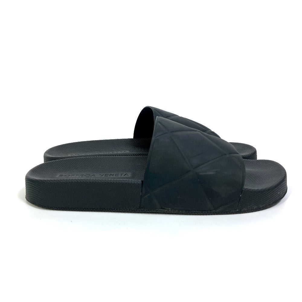 BOTTEGAVENETA Sandals 640050 rubber black flat intre slider mens 39