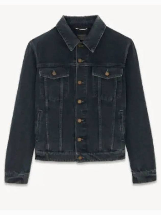 Luxury Saint Laurent Trending 2025 Pocket Denim Jacket Black