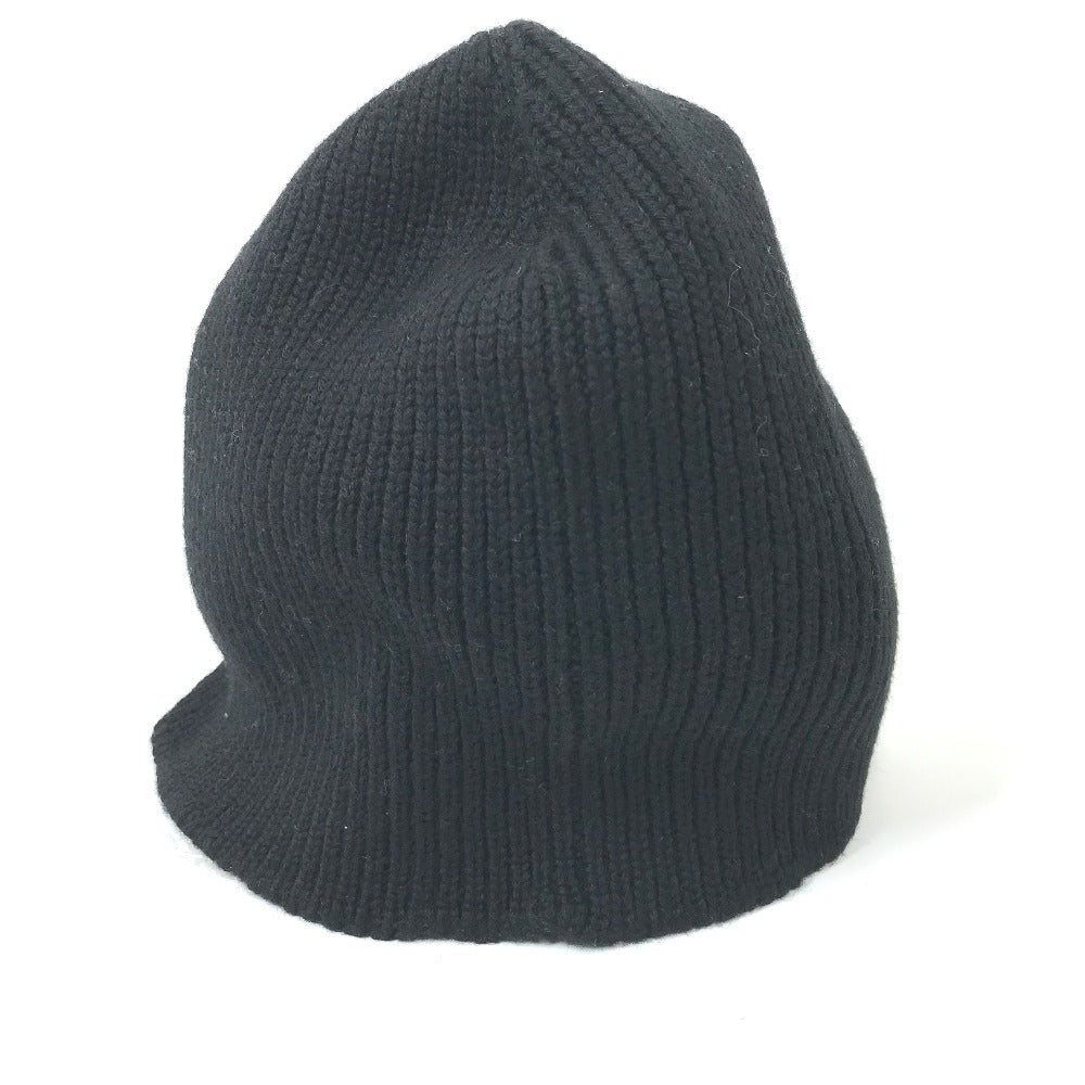 BOTTEGAVENETA Knit hat wool black BV logo mens M
