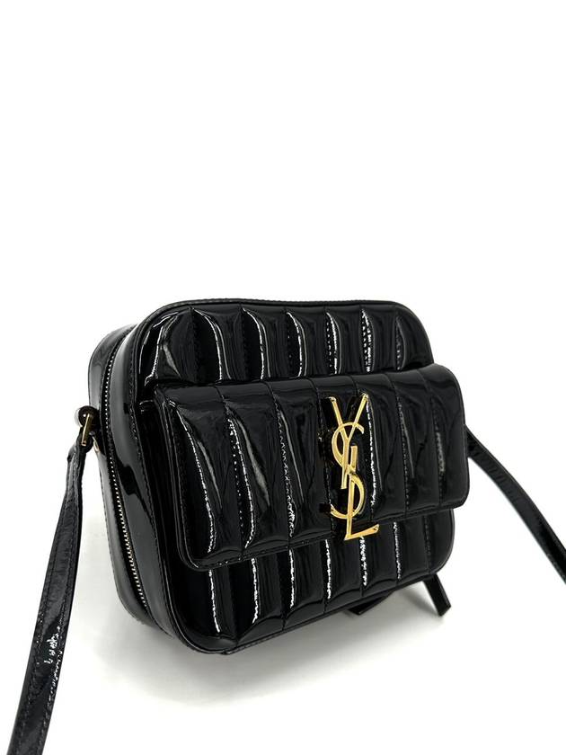 Luxury Saint Laurent Trending 2025 Patent Vicky Bag Small Cross