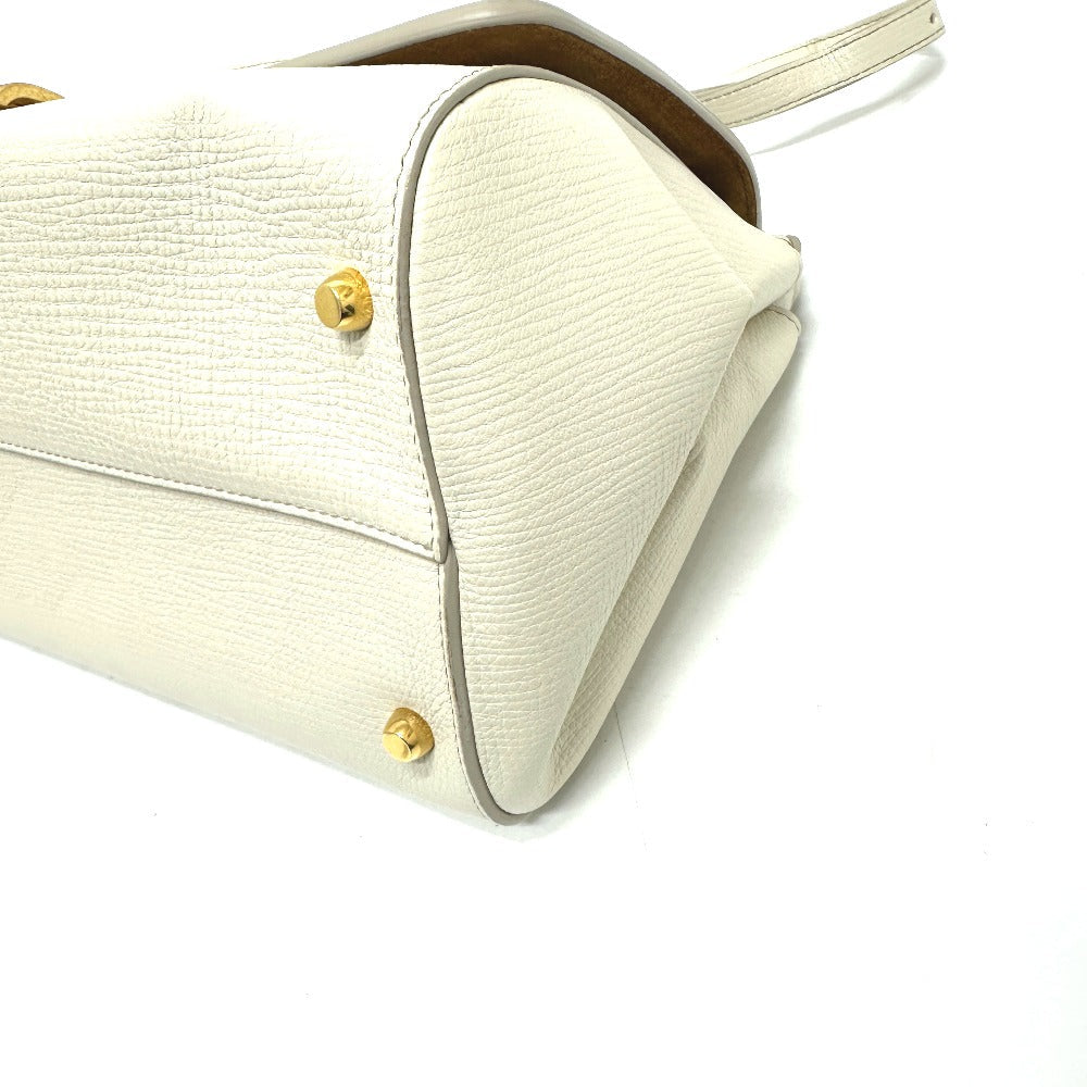 BOTTEGAVENETA Shoulder Bag leather white 410721 Palmerat Women