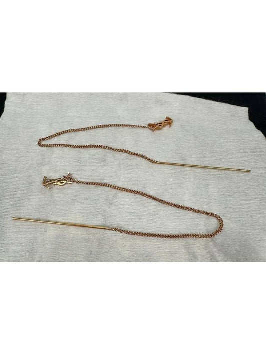 Luxury Saint Laurent Trending 2025 Opium YSL Long Threader Earrings