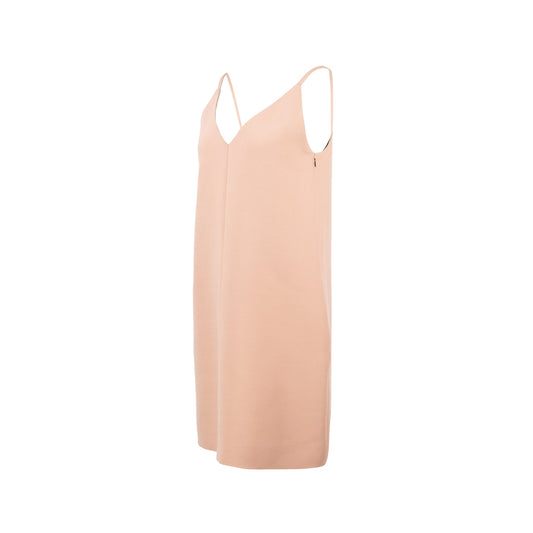 Dior Size 38 and Bee Classic Dress Wool/Silk Light Pink