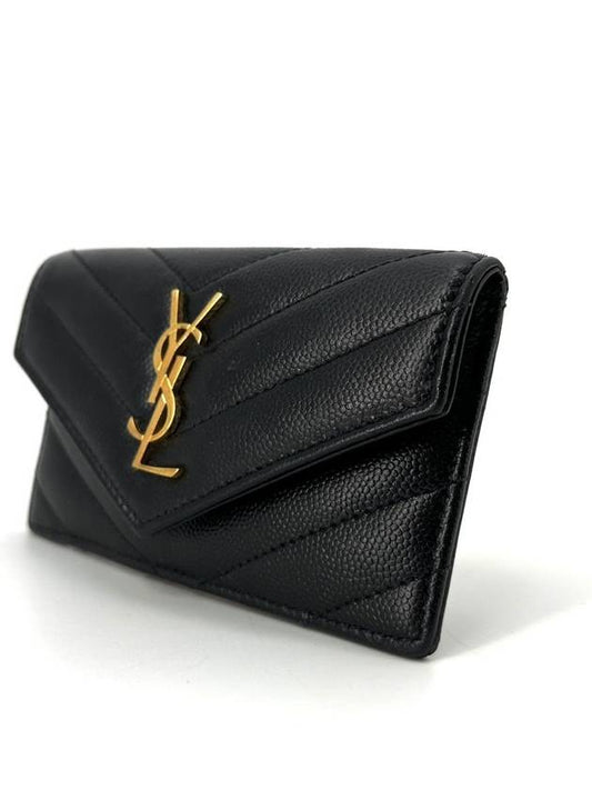 Luxury Saint Laurent Trending 2025 Envelope zipper card wallet
