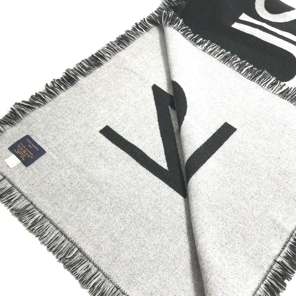 LOUIS VUITTON Scarf M71580 Wool / cashmere black Escharp Team Louis mens