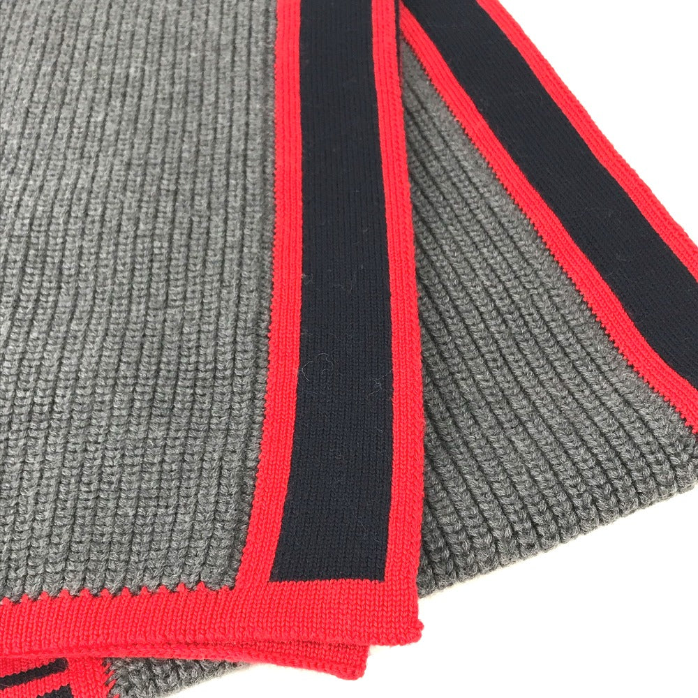 LOUIS VUITTON Scarf M71255 wool gray Escharp LV Generation mens