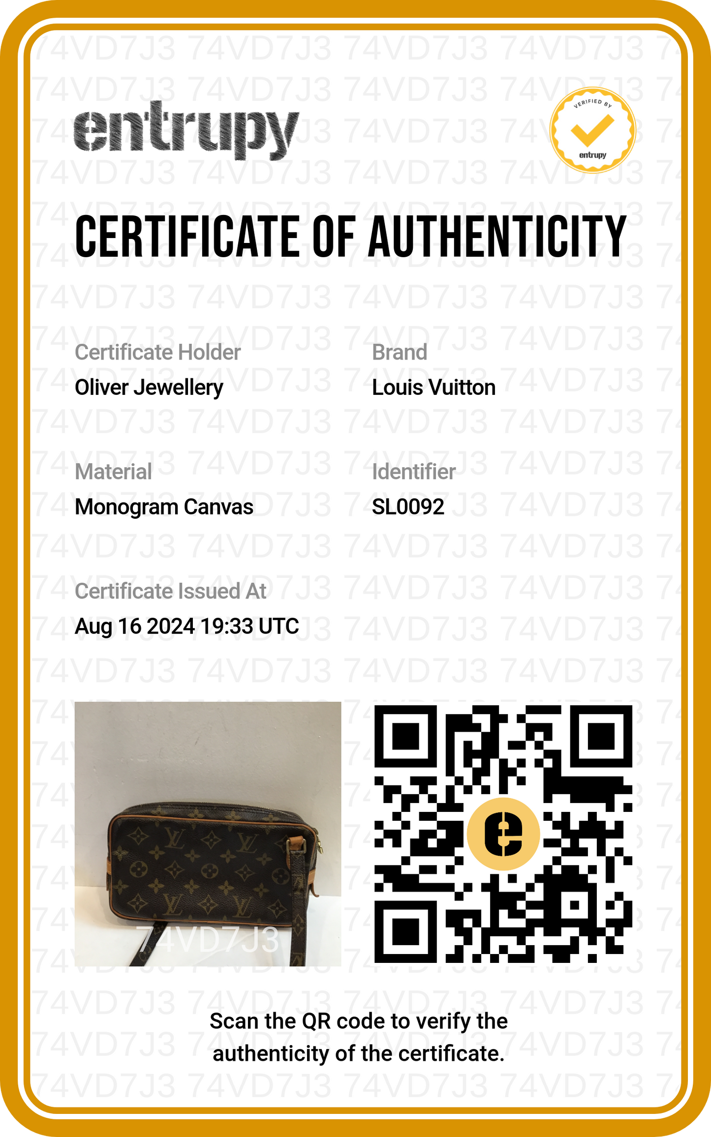 Louis Vuitton Monogram Marly Pochette Bandouliere