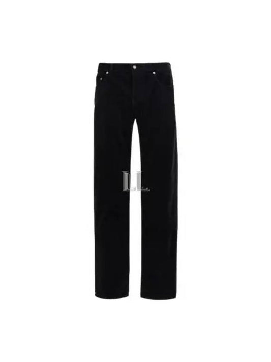 Luxury Saint Laurent Trending 2025 Men's Corduroy Straight Pants Black