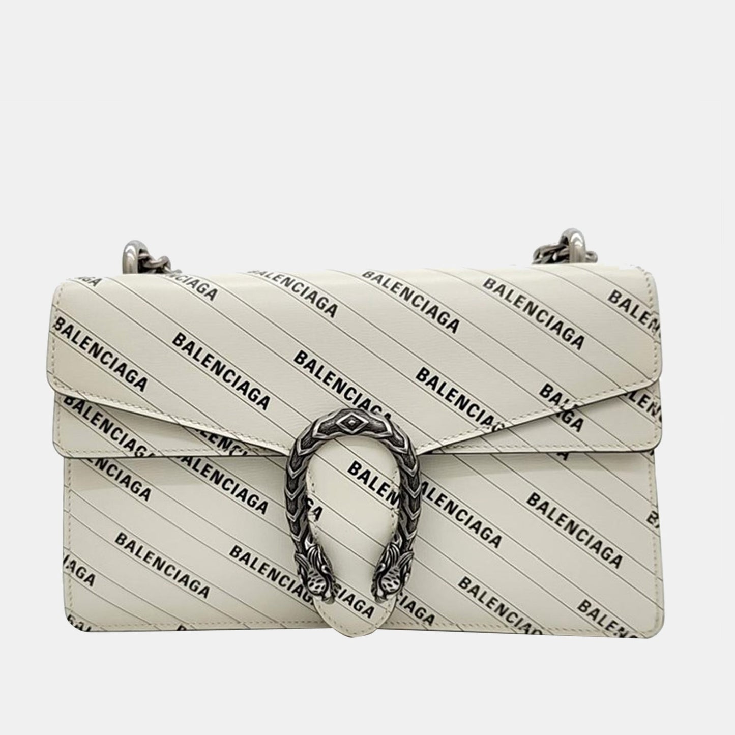 Gucci x Luxury Balenciaga Trending 2025 White Leather The Hacker Project Dionysus bag