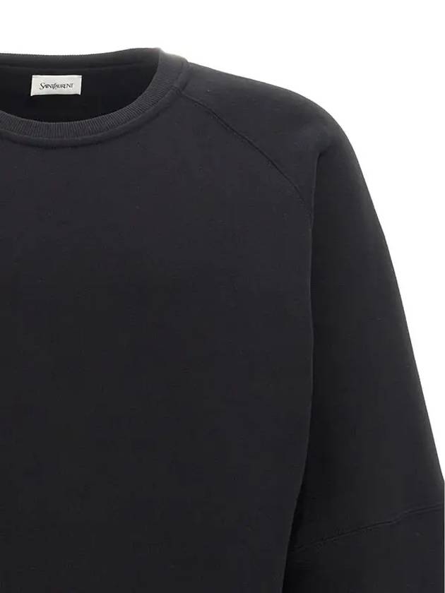 Luxury Saint Laurent Trending 2025 Cotton Sweatshirt Black