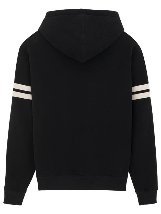 Luxury Saint Laurent Trending 2025 Embroidered Logo Hoodie Black