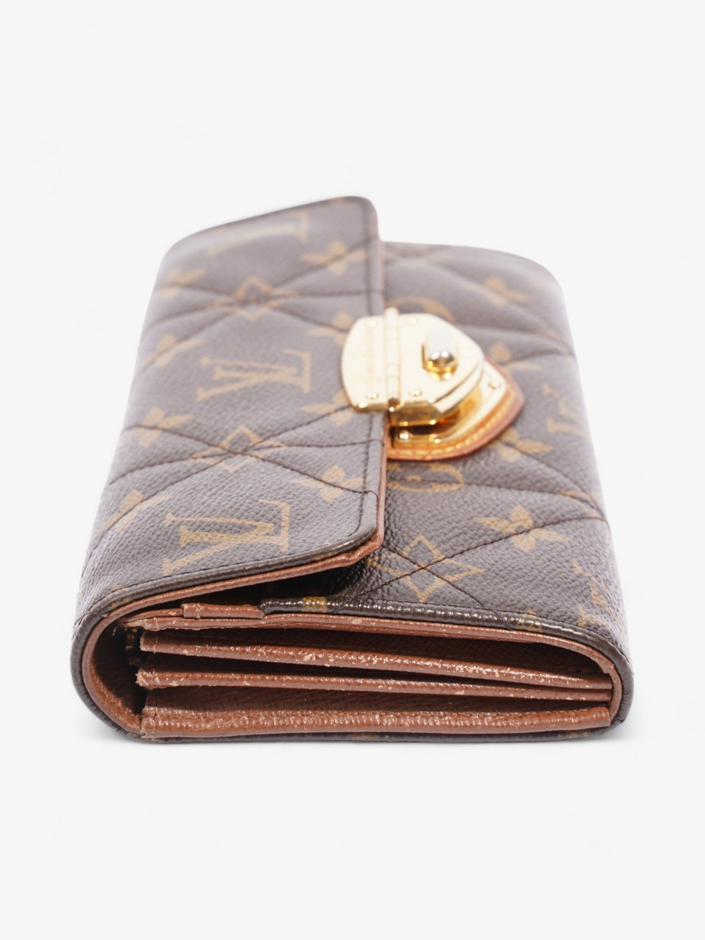 Louis Vuitton Portefeuille Sarah Long Wallet Monogram Coated Canvas