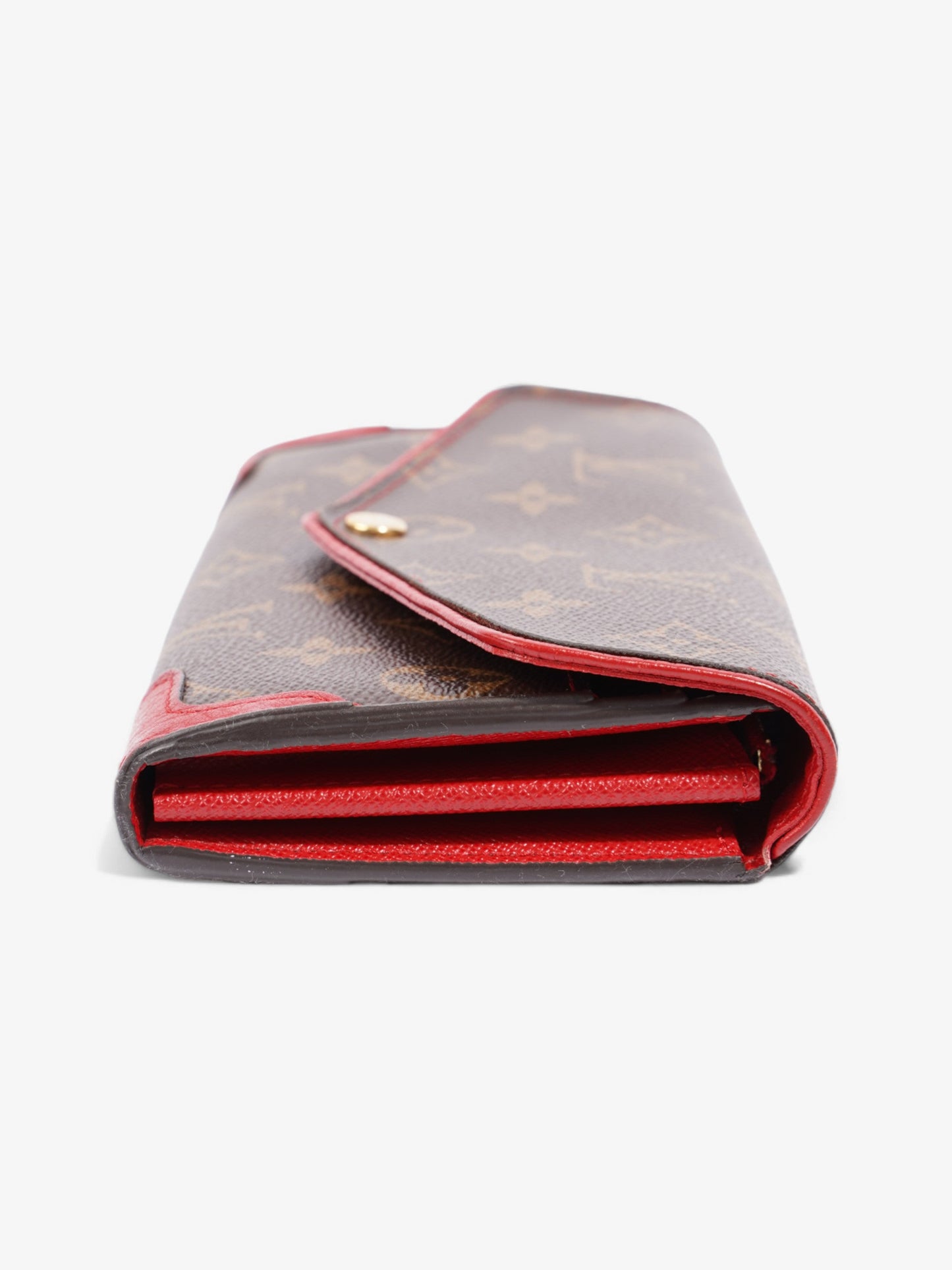 Louis Vuitton Portefeuille Sarah Retiro Monogram / Red Coated Canvas