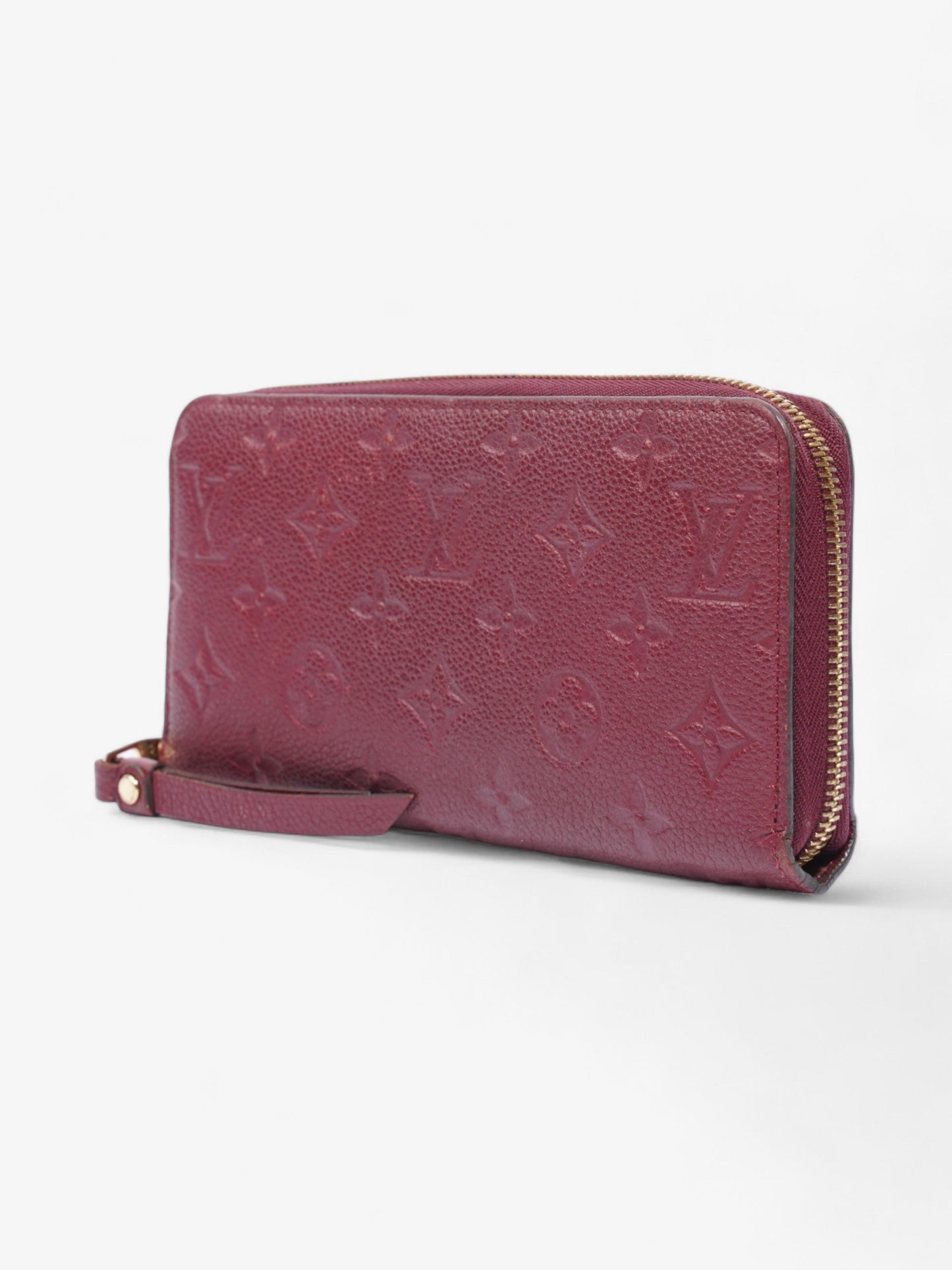 Louis Vuitton Zippy Wallet Maroon Empreinte Leather