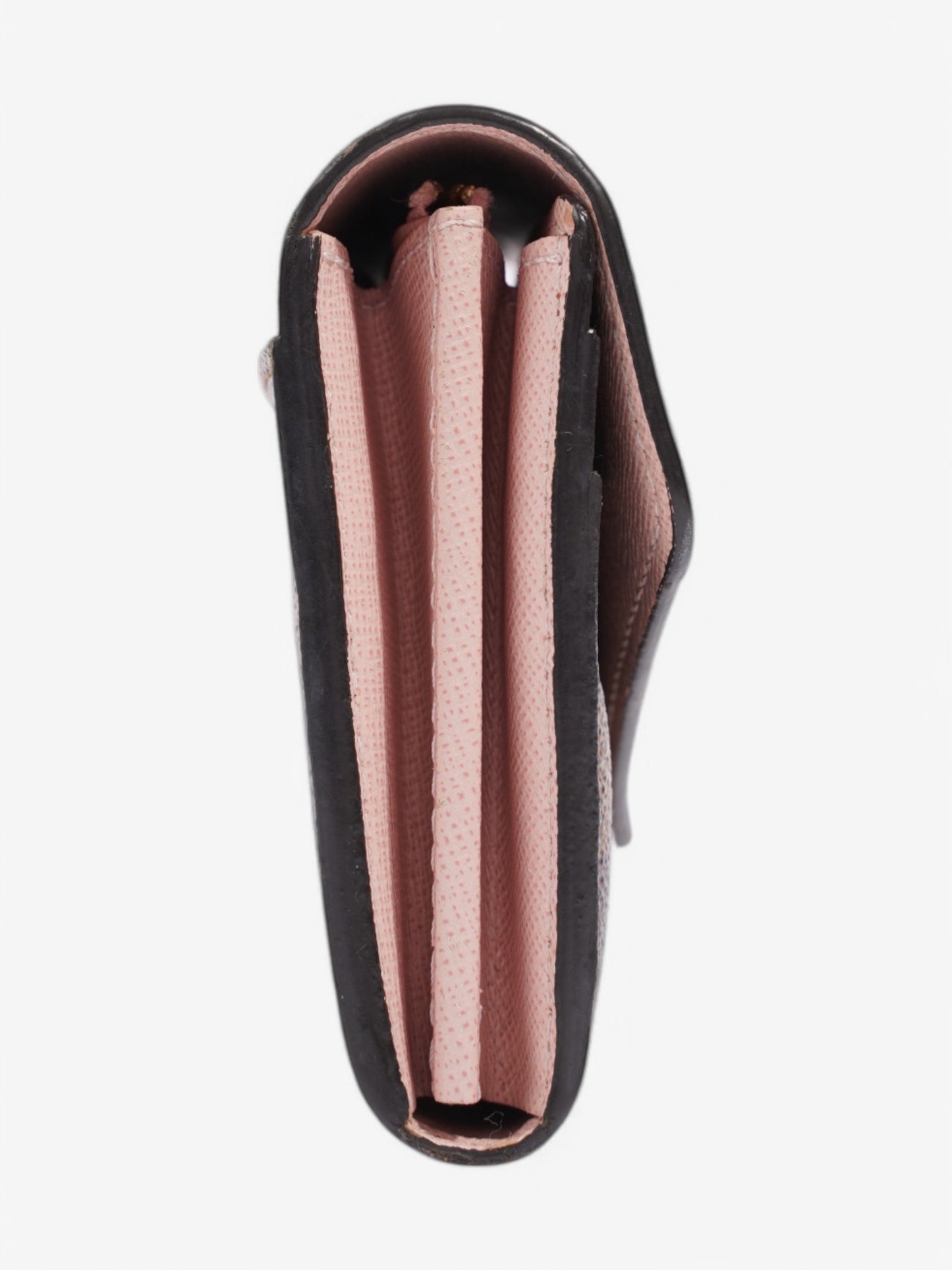 Louis Vuitton Sarah Wallet Damier Ebene Coated Canvas