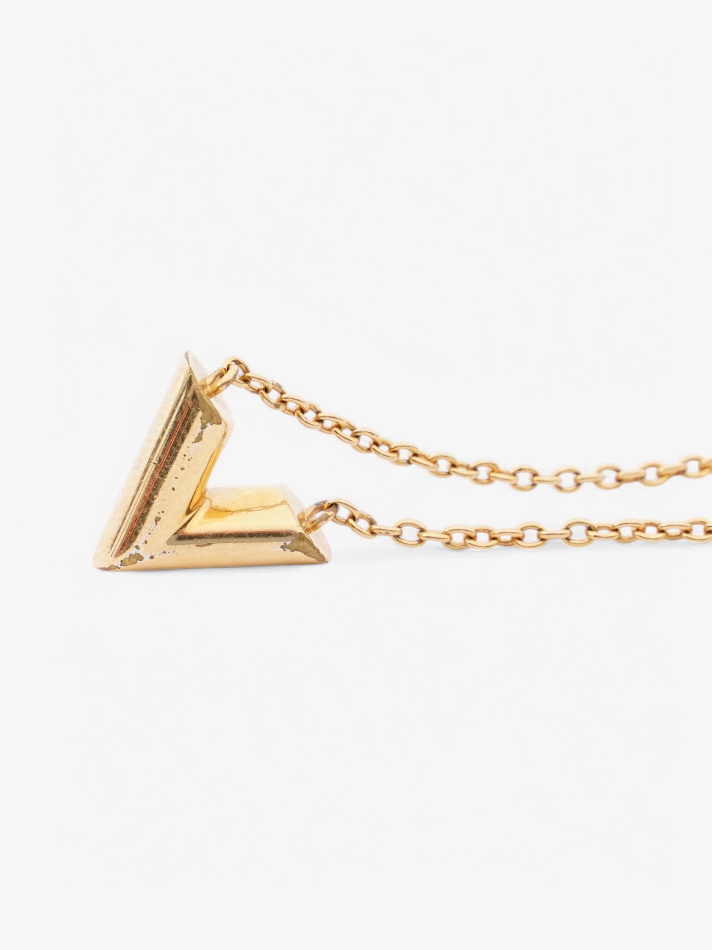 Louis Vuitton Essential V Necklace Gold Gold Plated 51cm