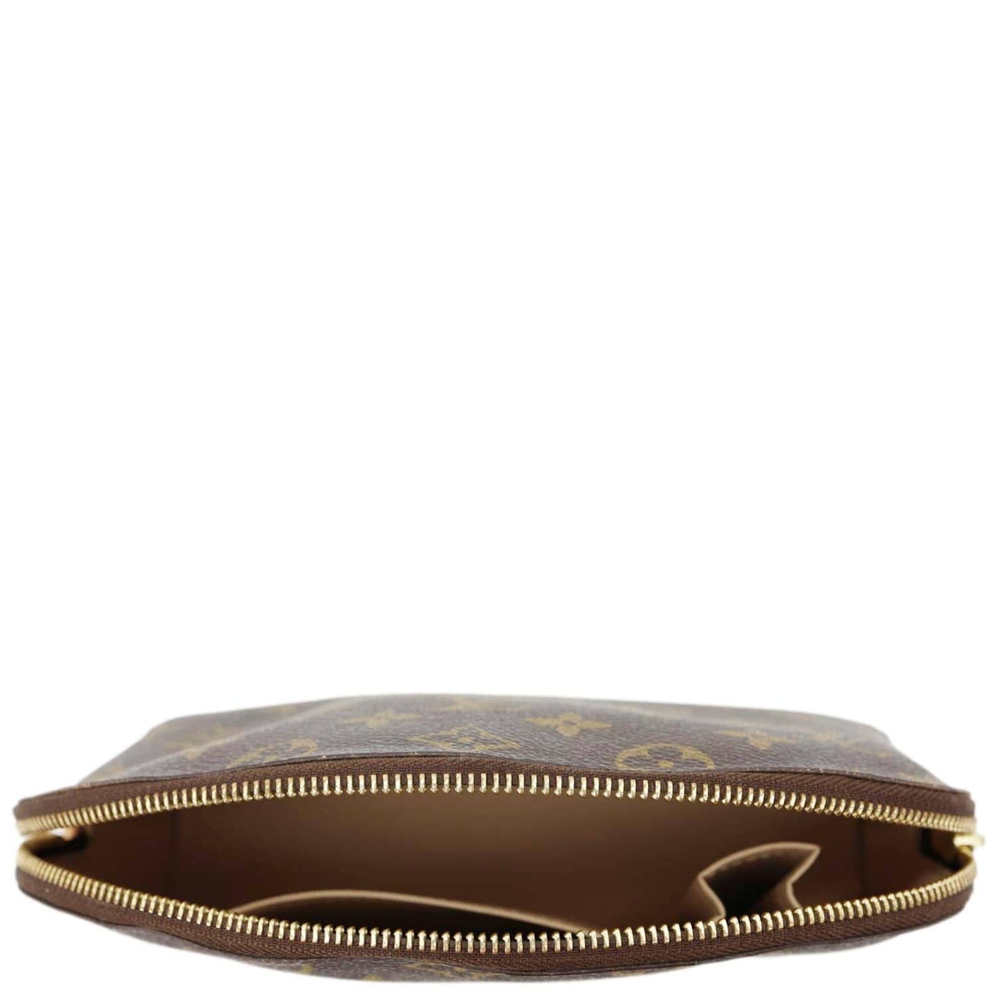 LOUIS VUITTON PM Monogram Canvas Cosmetic Pouch Brown