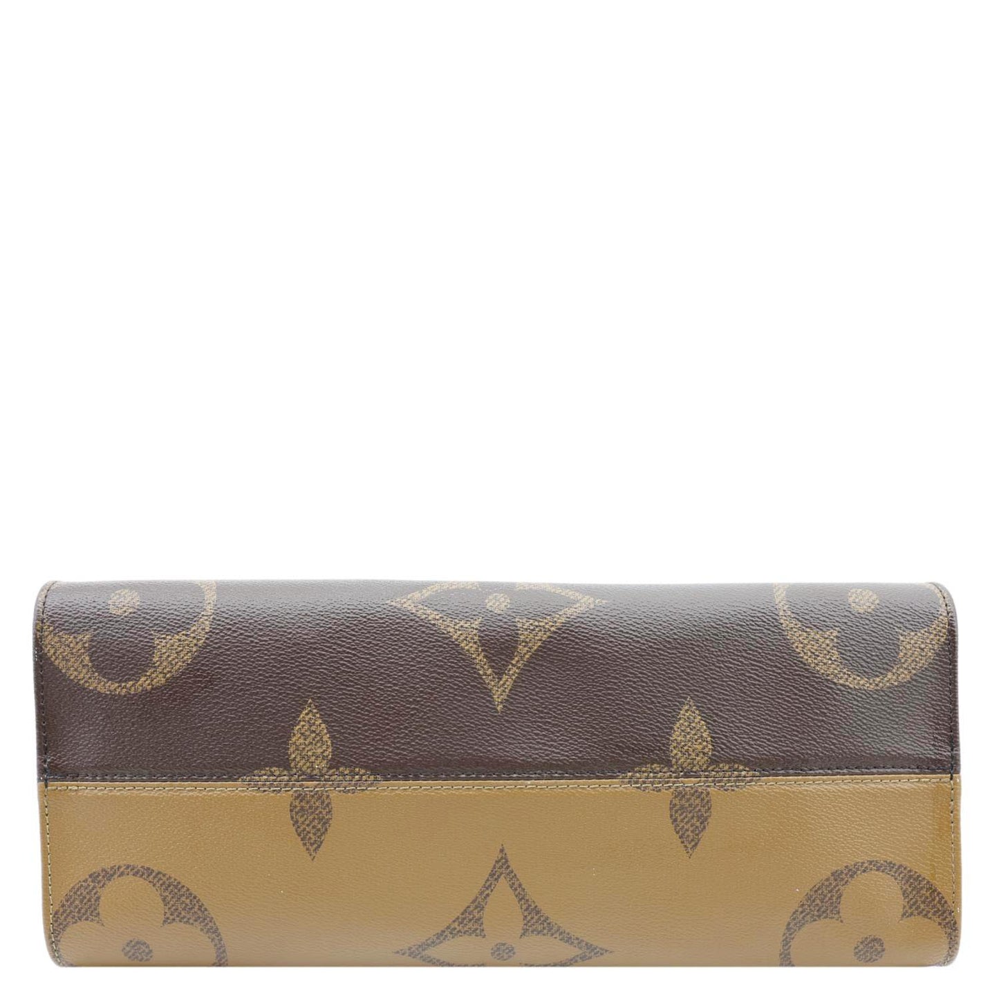 LOUIS VUITTON Onthego MM Giant Monogram Reverse Canvas Tote Bag Brown