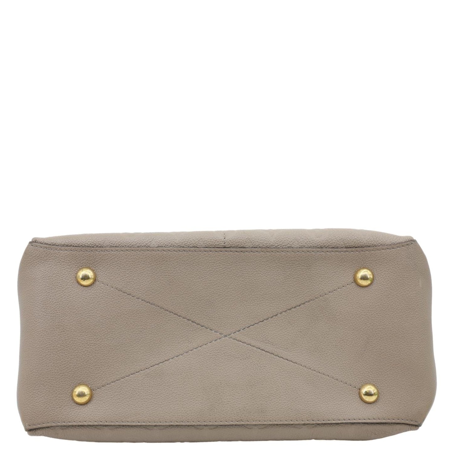 LOUIS VUITTON Maida Monogram Empreinte Leather Hobo Shoulder Bag Beige