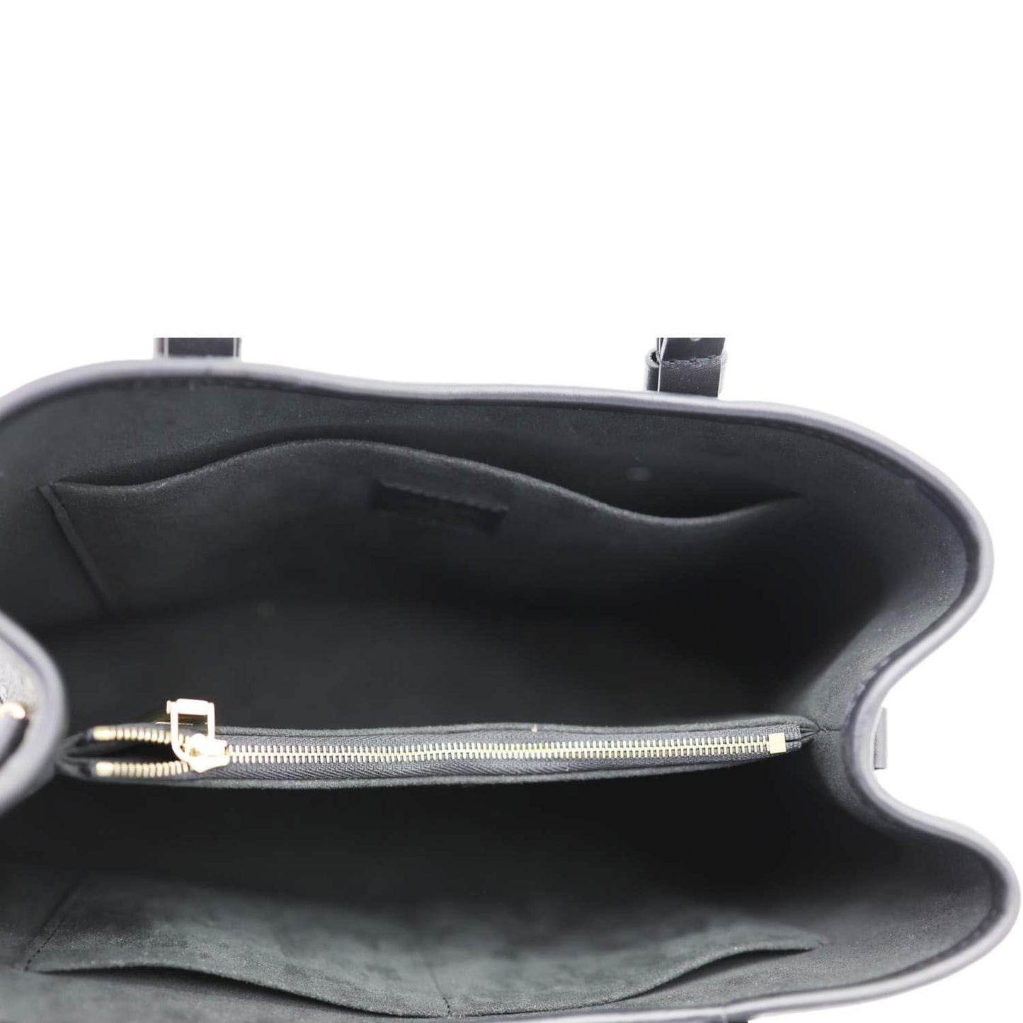 LOUIS VUITTON Babylone PM Monogram Empreinte Leather Tote Bag Black