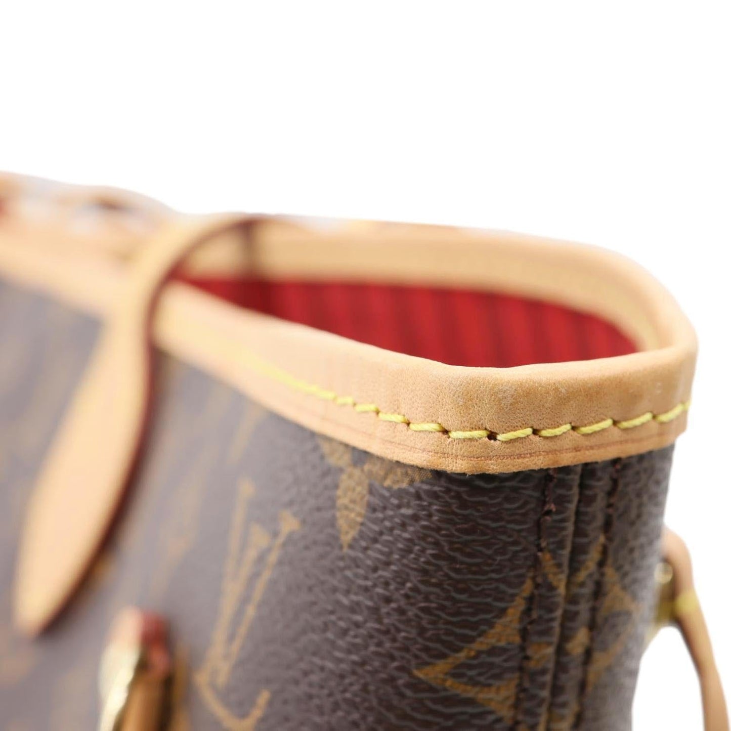 LOUIS VUITTON Neverfull MM Monogram Canvas Tote Bag Brown
