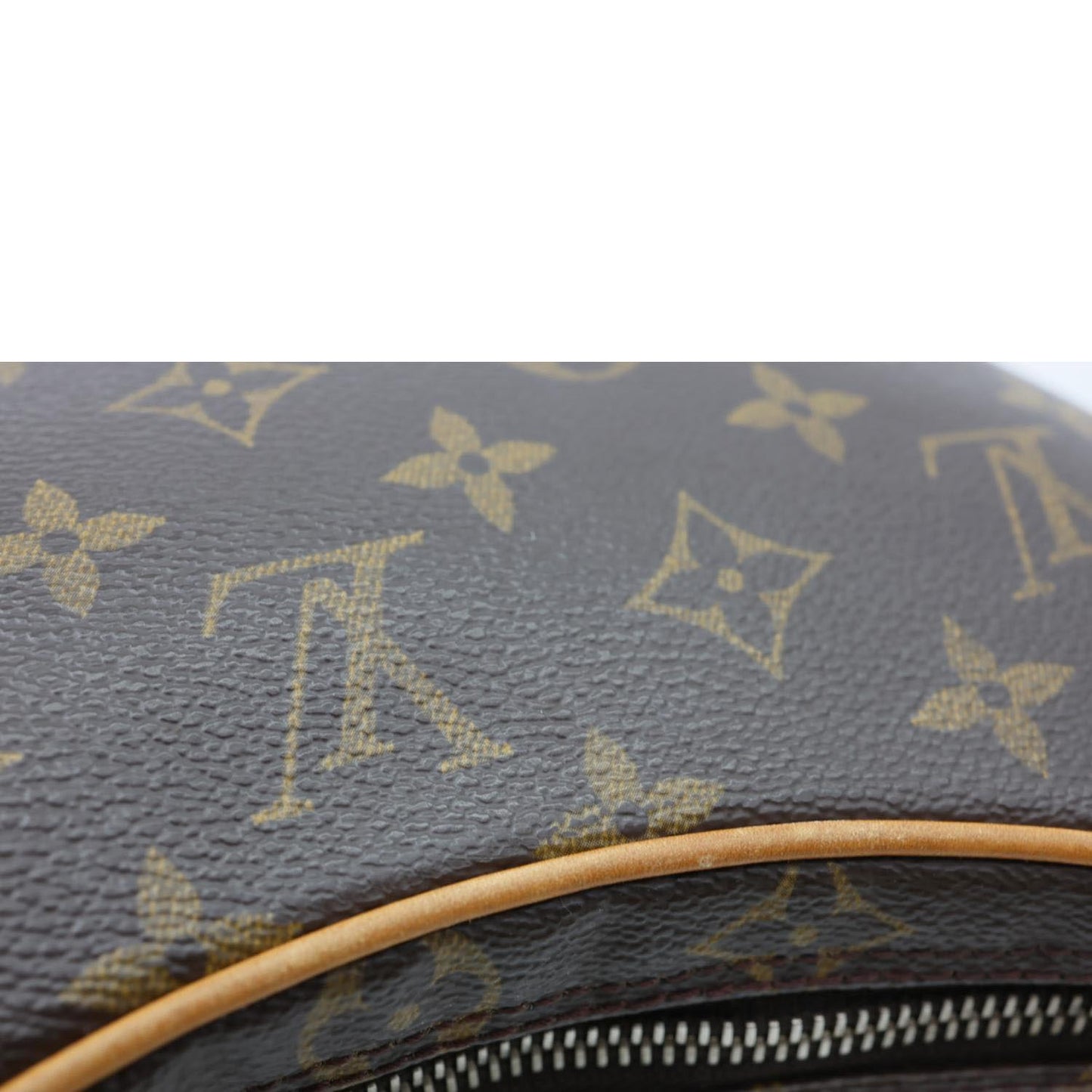 LOUIS VUITTON Croissant PM Monogram Canvas Shoulder Bag Brown
