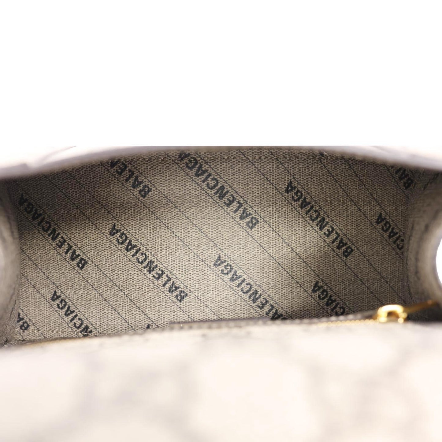 BALENCIAGA X GUCCI Hourglass Small GG Supreme Monogram Top Handle Shoulder Bag Beige 681697