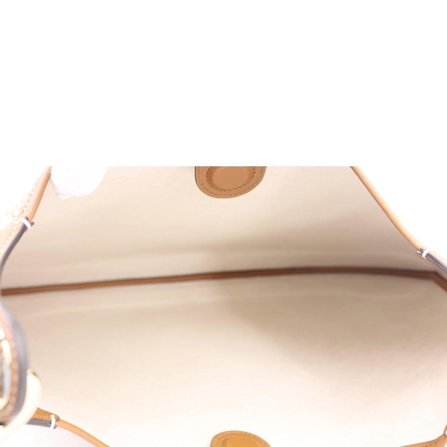 GUCCI B Large GG Supreme Canvas Shoulder Bag Beige 815924
