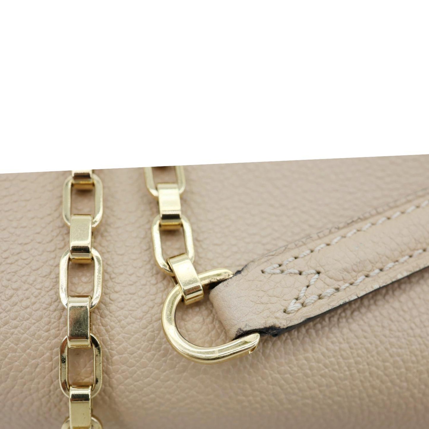 LOUIS VUITTON Saint Germain MM Monogram Leather Shoulder Bag Dune