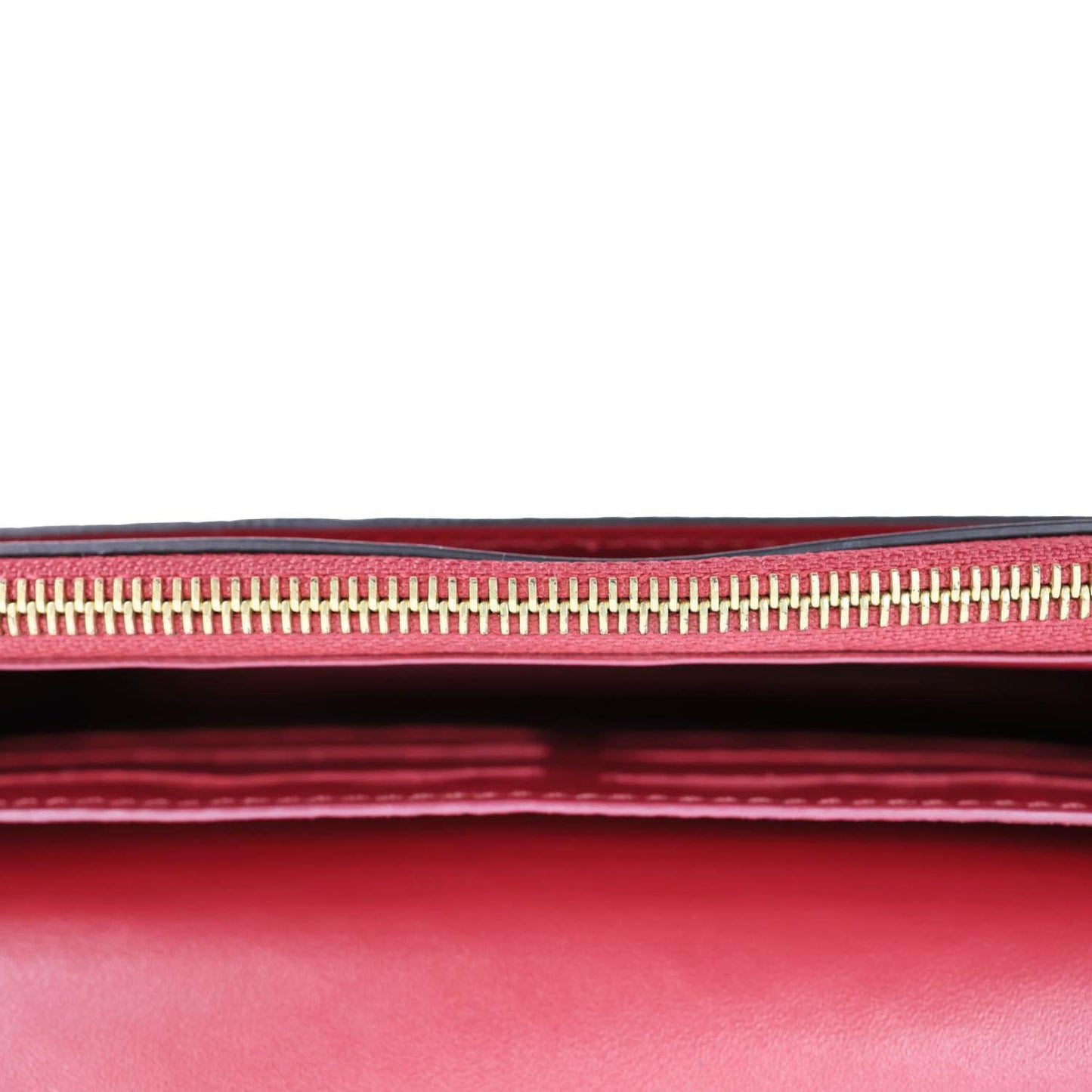 LOUIS VUITTON Flore Monogram Canvas Chain Wallet Fuchsia