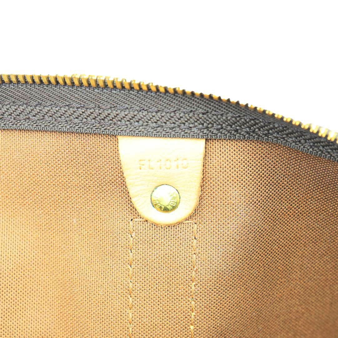 LOUIS VUITTON Keepall 60 Monogram Canvas Travel Bag Brown